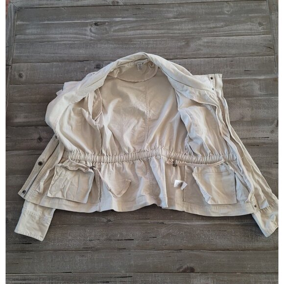 Kenneth Cole New York Jacket Women's Size XS Beige Multi Pockets - Picture 9 of 14